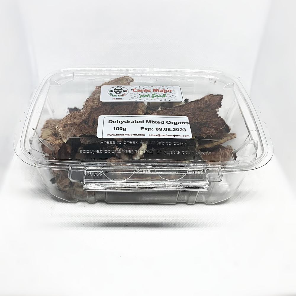 Dehydrated Mixed Organs - 100g Tubs